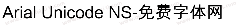 Arial Unicode NS字体转换